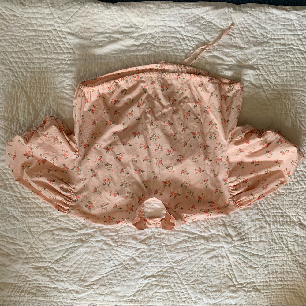 By Anthropologie Cropped Bubble-Sleeve Blouse - Picture 11 of 11